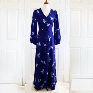 Calvin Klein blue floral maxi dress